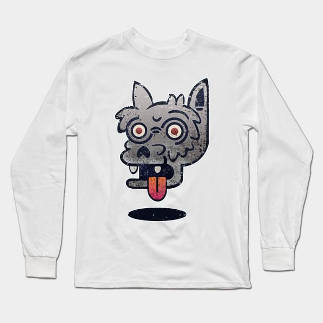 Dead Dog (Floating Head Graphic) Long Sleeve T-Shirt by karlfrey